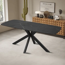 Table Apollo noire 180cm