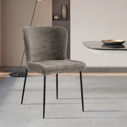 Pack table Alexander + 6 chaises Lisa sable