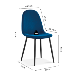 Chaise Boy bleu foncé