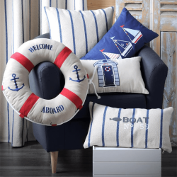 Coussin Saint-Trop marine