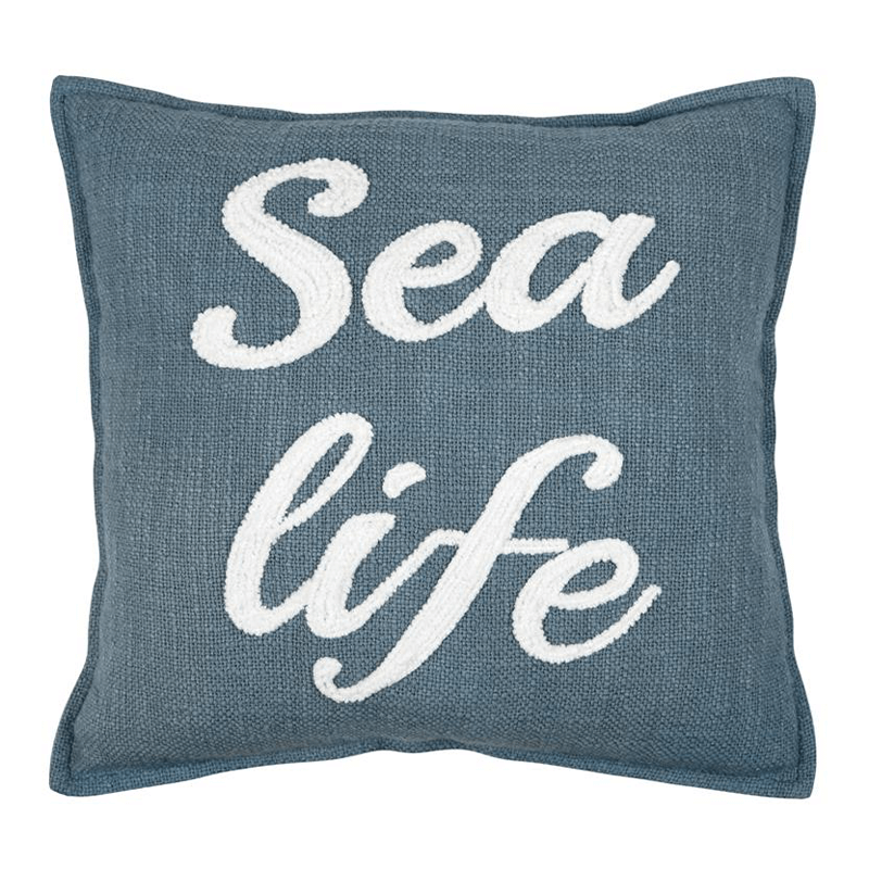 Coussin Arcachon cobalt