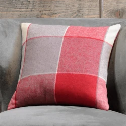 Coussin courchevel rouge