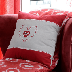 Coussin Pauline rouge