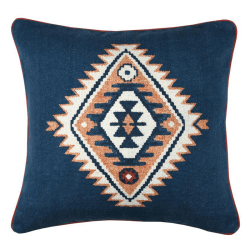 Coussin Lousiane bleu 40x40