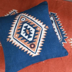 Coussin Lousiane bleu 40x40