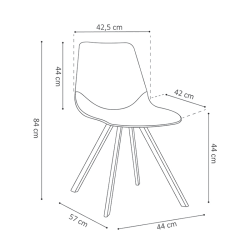 Chaise Oslo brun