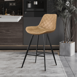 Tabouret Alicante cognac