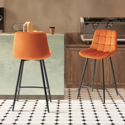 Tabouret Juta orange