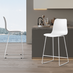 Tabouret Marie blanc