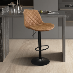 Tabouret Madrid cognac