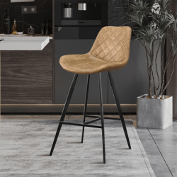 Tabouret Palmas cognac