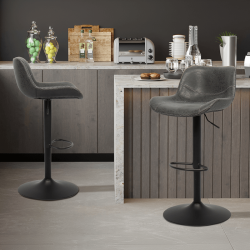 Tabouret Tilda noir