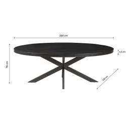 Table Alexa Manguier noir