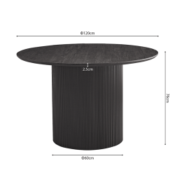 Table Lagos ronde 120cm