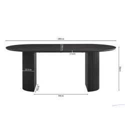 Table Lagos ovale 200cm