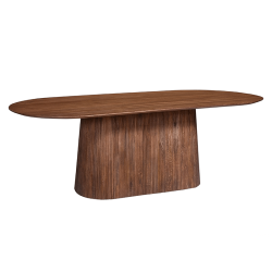 Table Miguel ovale 230cm brun clair