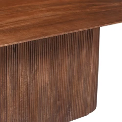 Table Miguel ovale 230cm brun clair