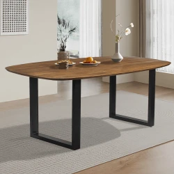 Table Isabella ovale pied U 200cm mangolia