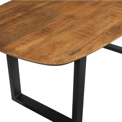 Table Isabella ovale pied U 200cm mangolia