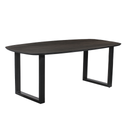 Table Isabella ovale pied U 200cm mangolia noir