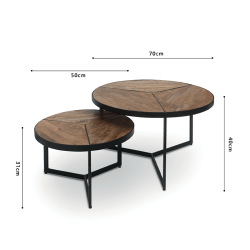 Table basse Laveu mangolia