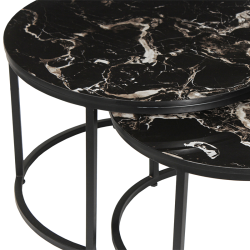 Table basse Nazaro marbre noir