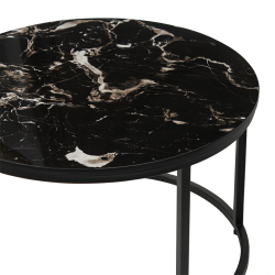 Table basse Nazaro marbre noir