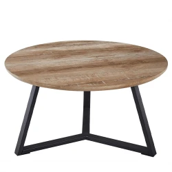 Table basse Paso pied en étoile chene vieilli