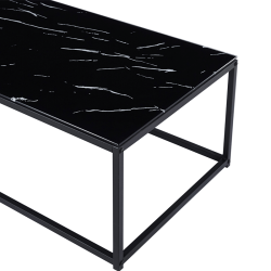 Table basse Tampa marbre noir