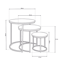 Table basse gigogne Leo