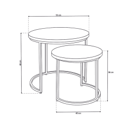 Table basse gigogne Linus