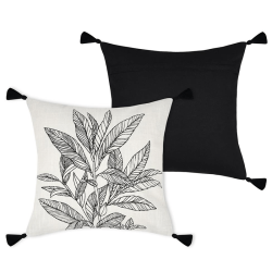 Coussin Kinogi noir