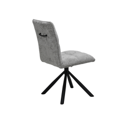 Chaise Jack pivotante gris clair