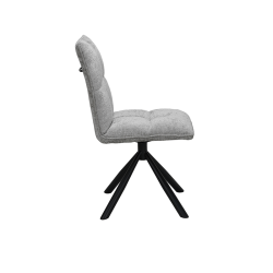 Chaise Jack pivotante gris clair