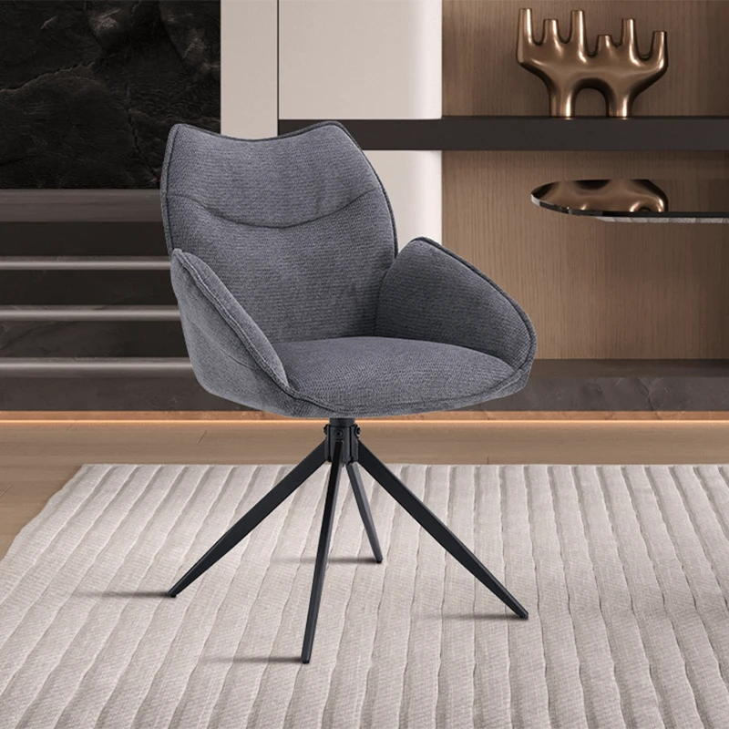 Chaise pivotante Mahi gris foncé