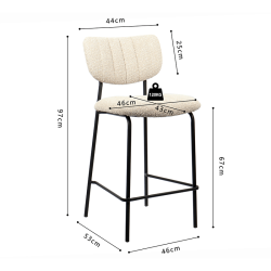 Tabouret Antura beige