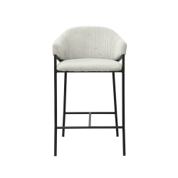 Tabouret Hugo gris clair