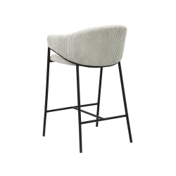 Tabouret Hugo gris clair