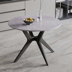 Table Apollo pierre ronde italien gris