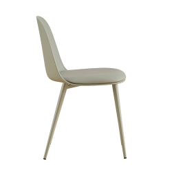 Chaise Jasmin assise coussin gris-vert