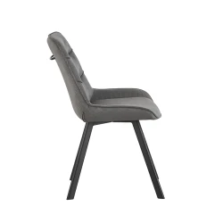 Chaise Amelie corduroy gris