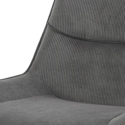 Chaise Amelie corduroy gris