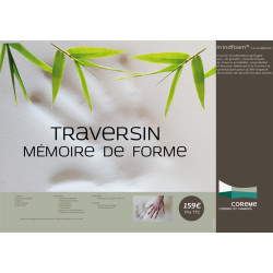 Traversin Mémoire de forme