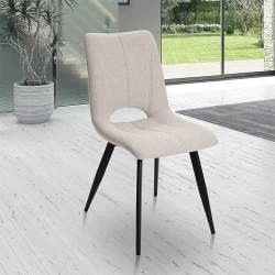 Chaise Coralie beige