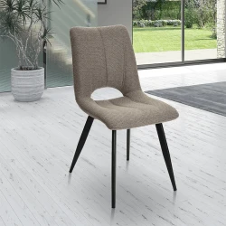 Chaise Coralie taupe