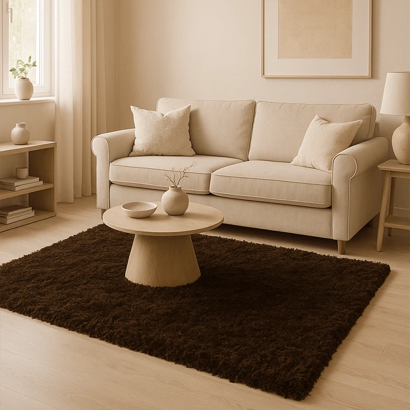 Tapis Cocoon marron