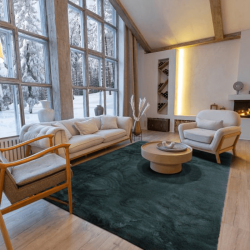 Tapis Siberia vert foncé