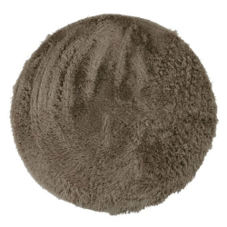 Tapis Neo Yoga rond marron