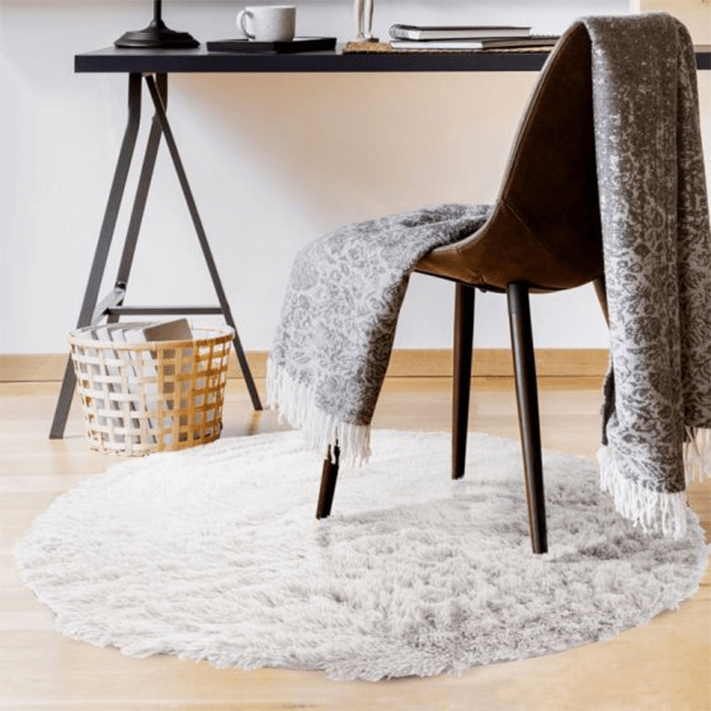 Tapis Neo Yoga rond blanc