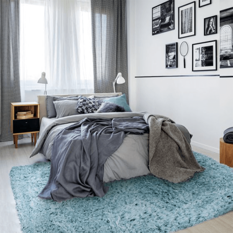 Tapis Wild bleu clair